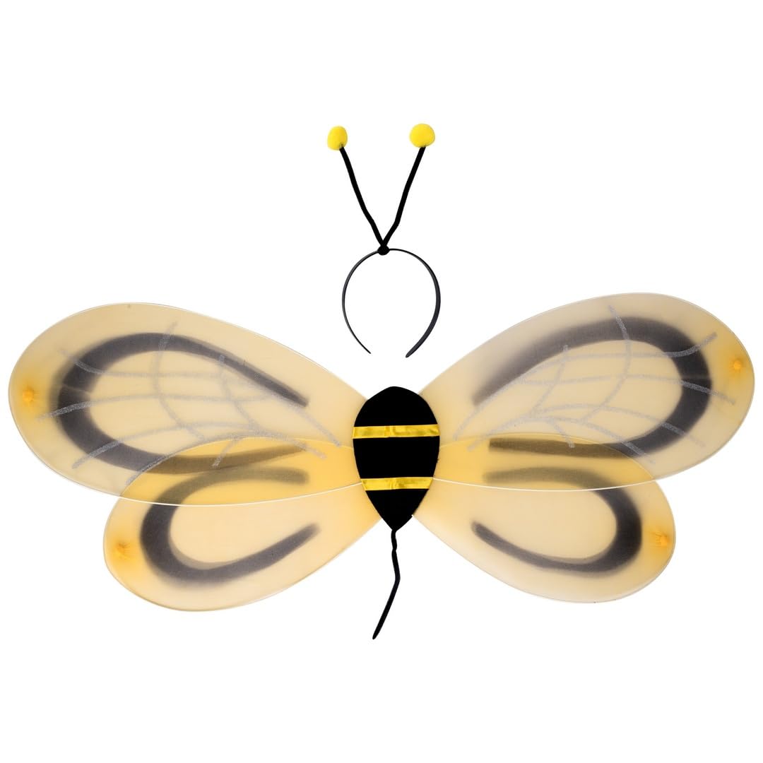 p-tit-clown-51470-bienen-set-gelb-schwarz-haarreif-mit-fl-gel-90-x-45-cm image 3
