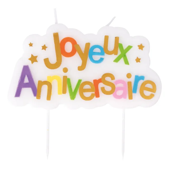 ptit-clown-23964-kerze-happy-birthday-mehrfarbig image 1