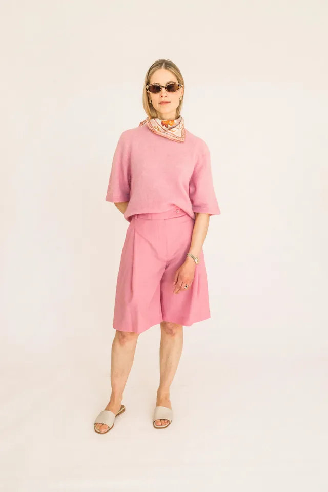 lotta-ludwigson-alva-shorts-candy-pink-high-waist-weitbein image 1