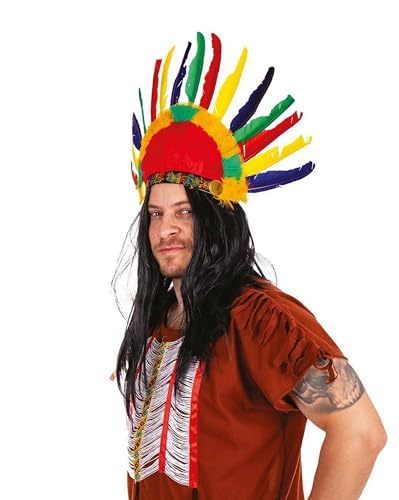 ptit-clown-18670-indianer-federschmuck-14-federn-mehrfarbig image 7