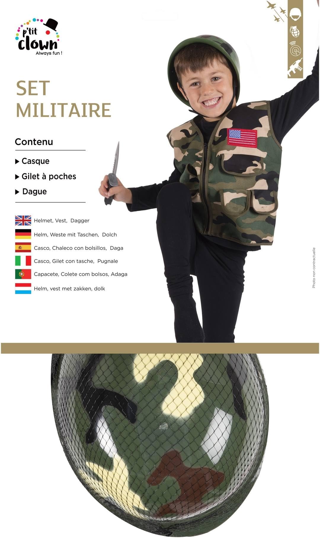 p-tit-clown-kit-militaire-kinder-kost-m-multicolor image 5