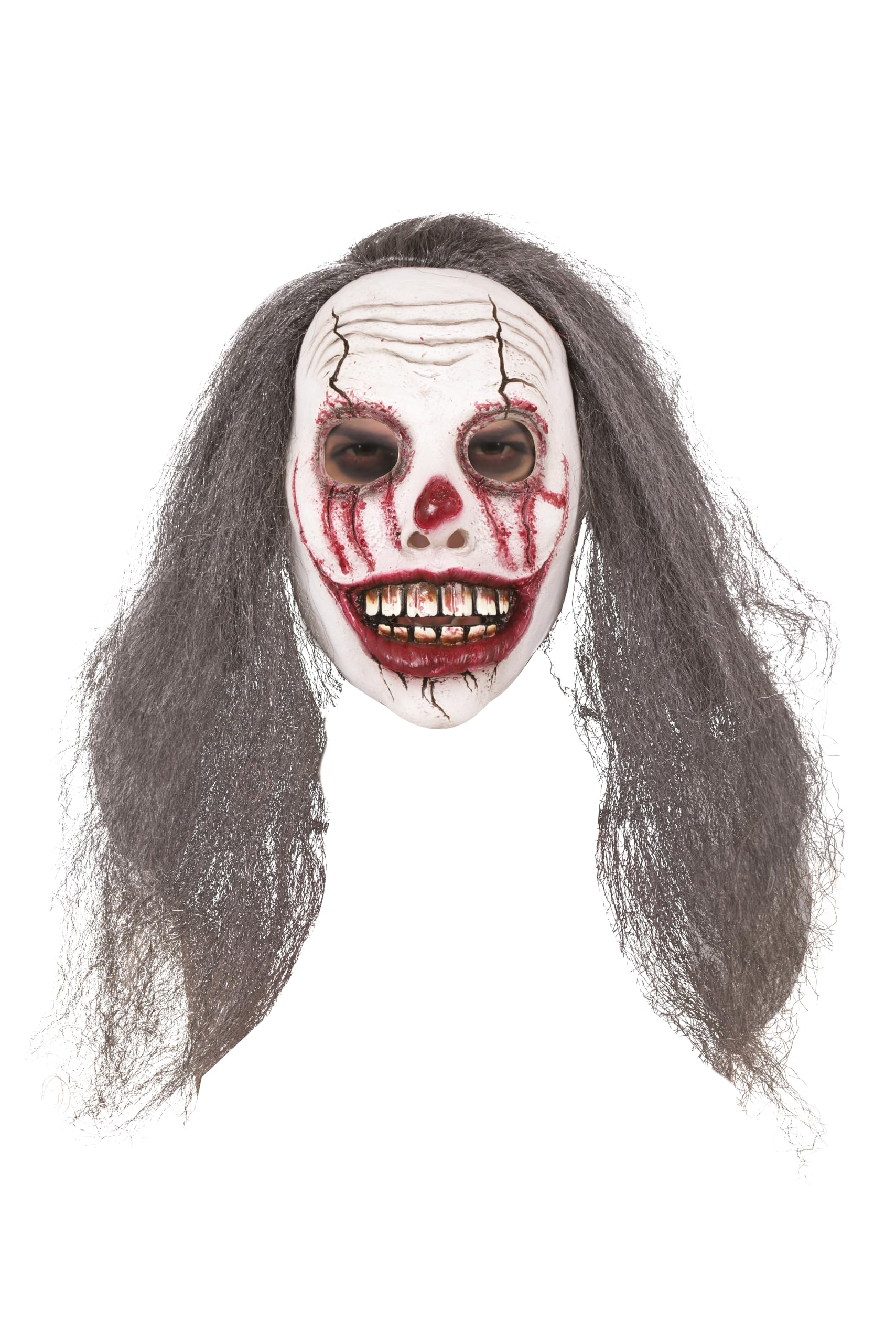 ptit-clown-clown-maske-mit-haaren-latex-unisex-erwachsene-halloween image 4