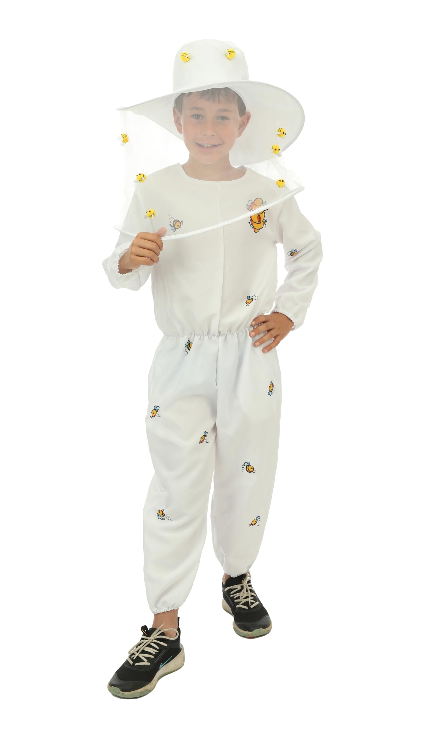 p-tit-clown-imker-kost-m-f-r-kinder-overall-mit-hut-wei image 1