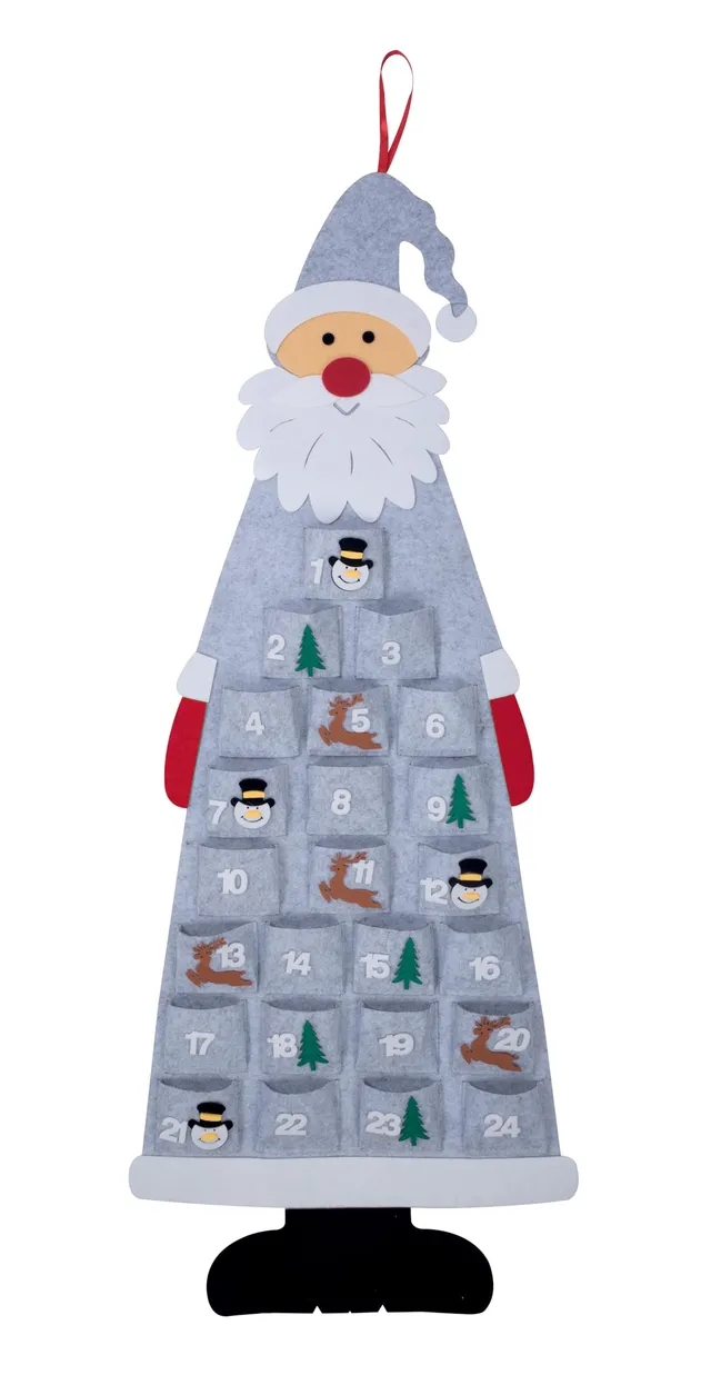p-tit-clown-88002-adventskalender-weihnachtsmann-zum-aufh-ngen-115-cm-grau-leer- image 1