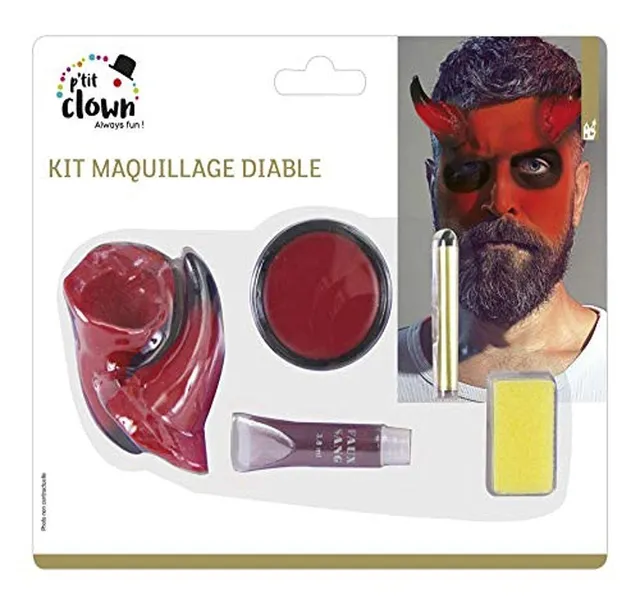 ptit-clown-12900-teufel-schminkset-mit-h-rnern-einheitsgr-e image 1
