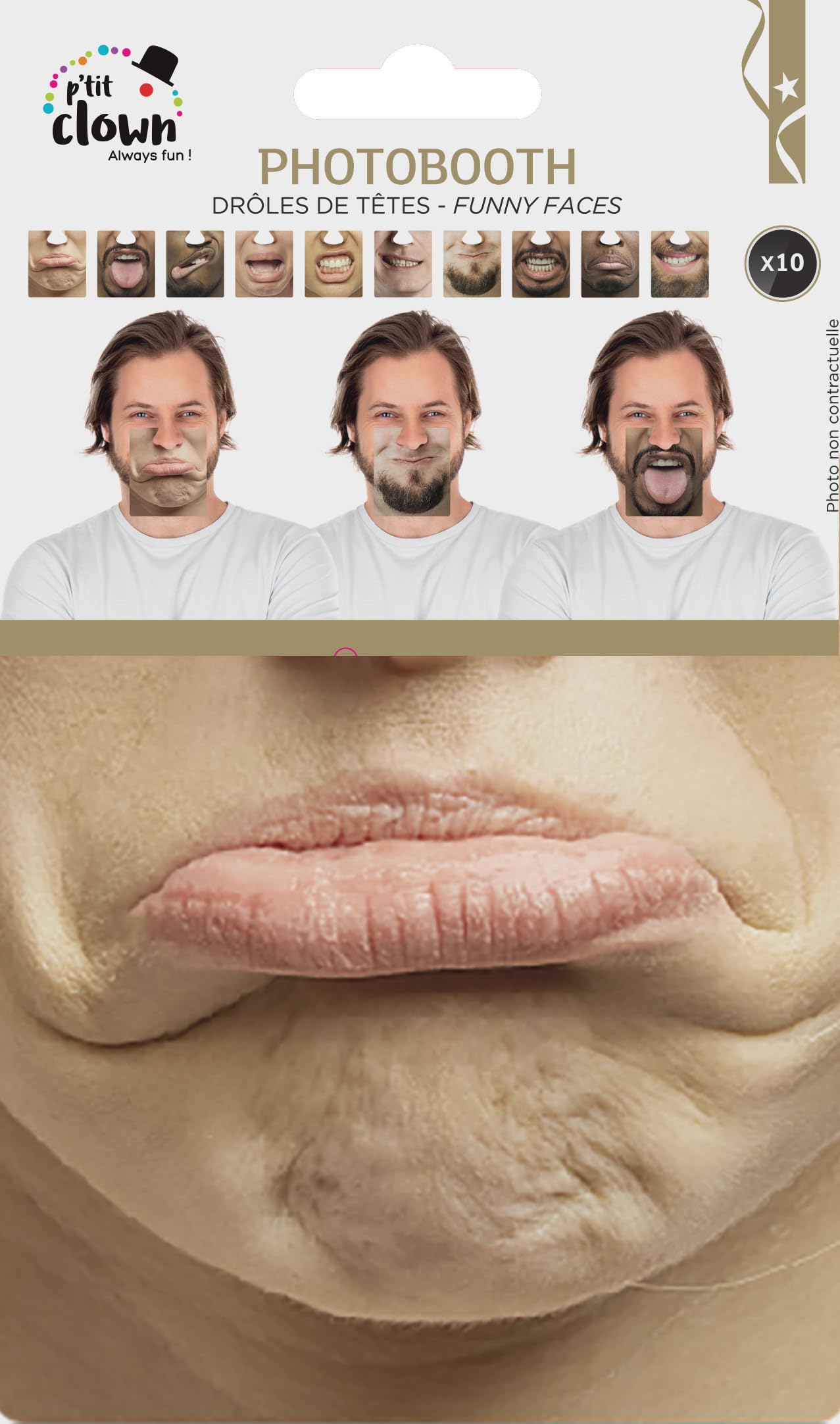 p-tit-clown-fotobooth-lustige-k-pfe-10-teilig-party-spa image 3