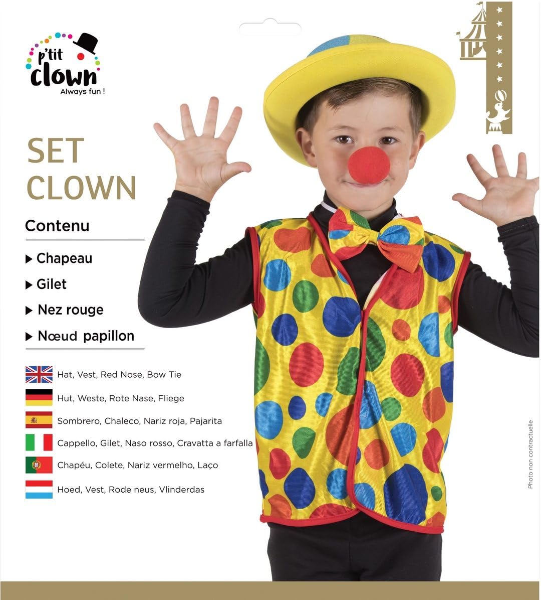 ptit-clown-kinder-clown-zubeh-r-set-einheitsgr-e-mehrfarbig image 4