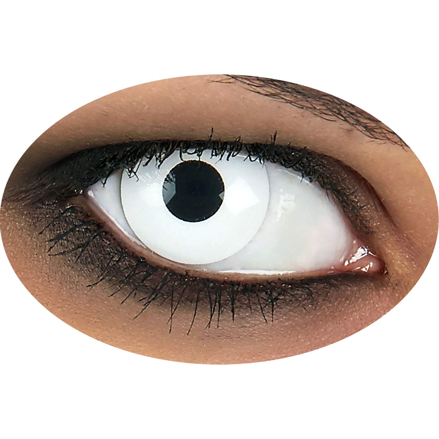 ptit-clown-wei-e-iris-kontaktlinsen-einheitsgr-e-kost-m-make-up image 2