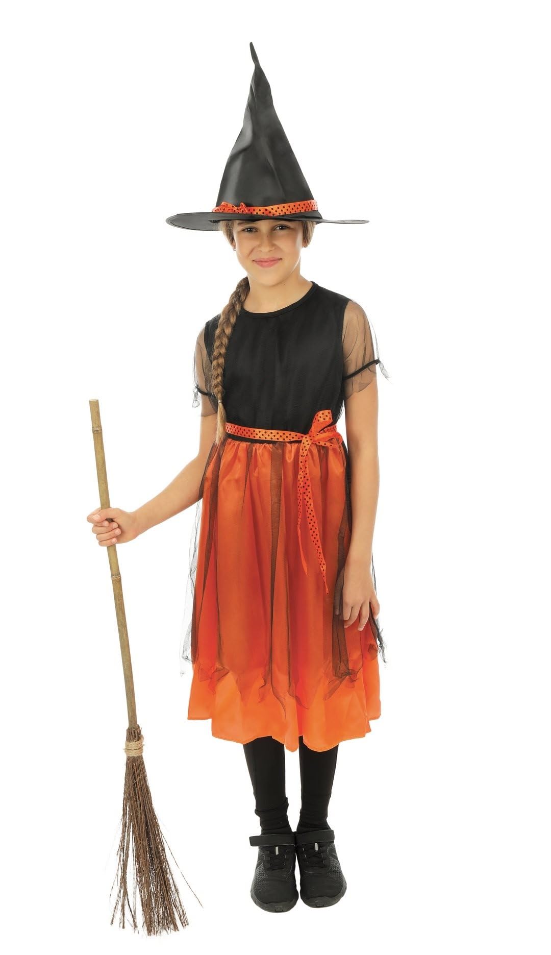 p-tit-clown-hexenkost-m-m-dchen-kinderkost-m-mit-kleid-hut-und-g-rtel image 5