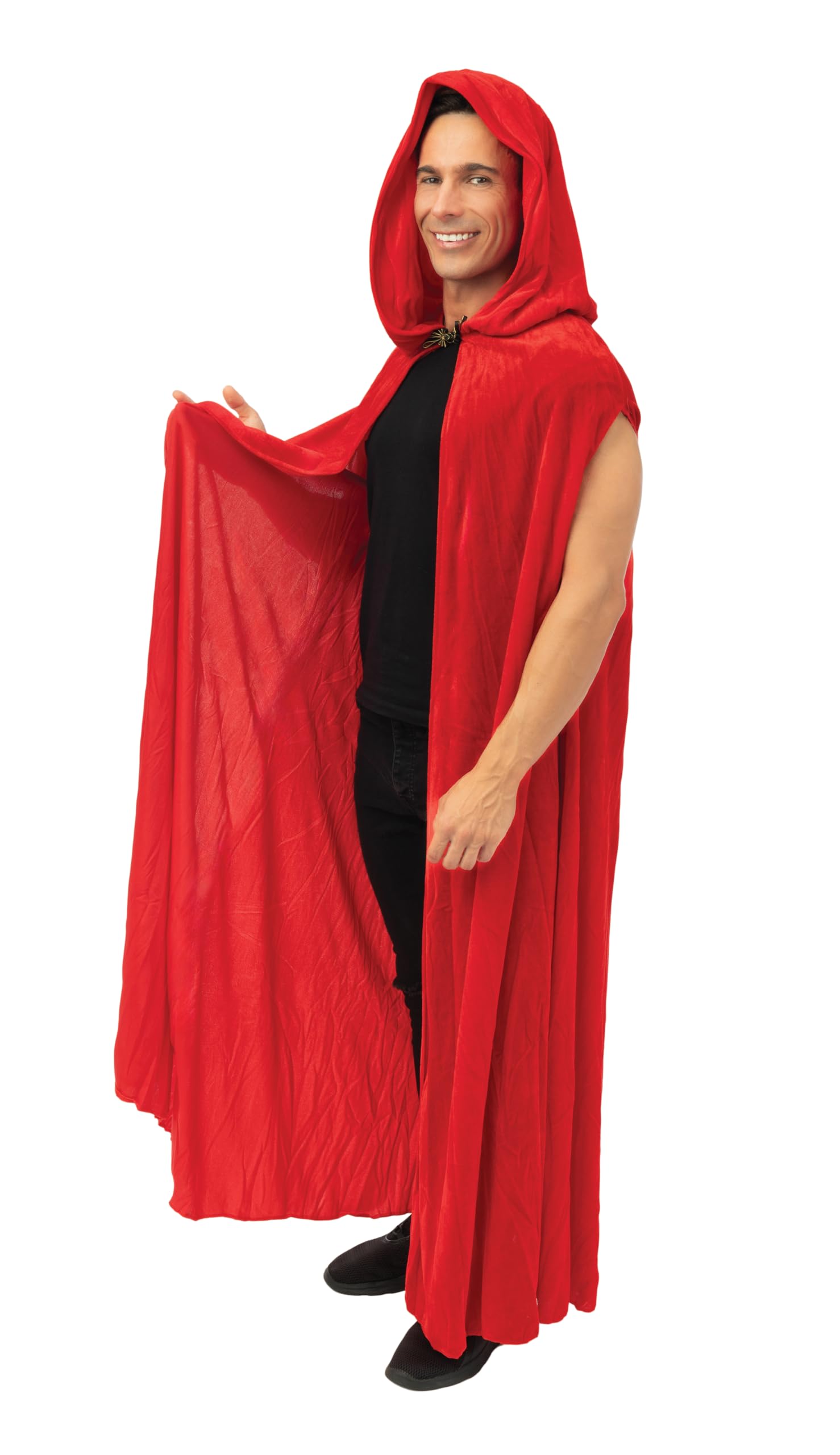 p-tit-clown-samt-cape-mit-kapuze-150-cm-rot image 4