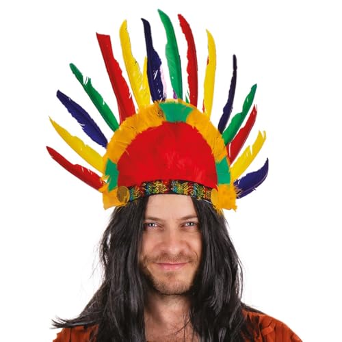 ptit-clown-18670-indianer-federschmuck-14-federn-mehrfarbig image 5