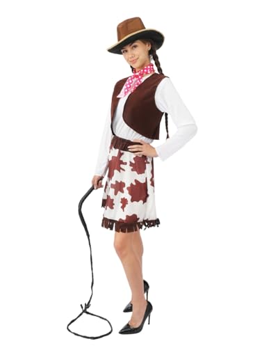 p-tit-clown-cowgirl-kost-m-frau-braun-polyester image 7