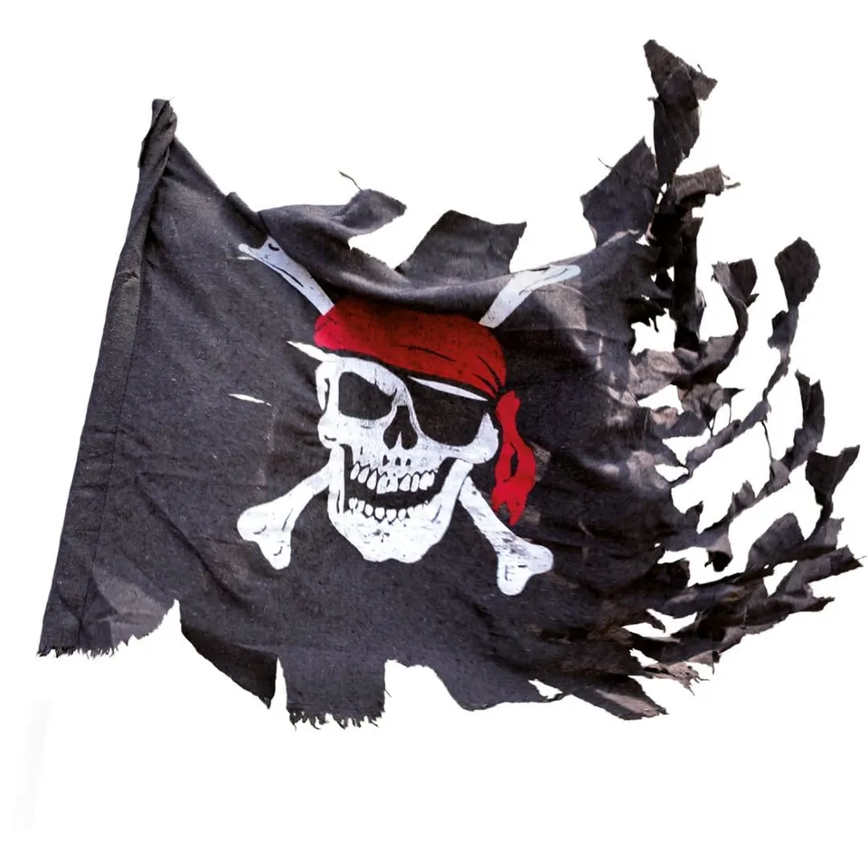 ptit-clown-piratenflagge-70-x-100-cm-schwarz-zerrissene-dekoration image 1