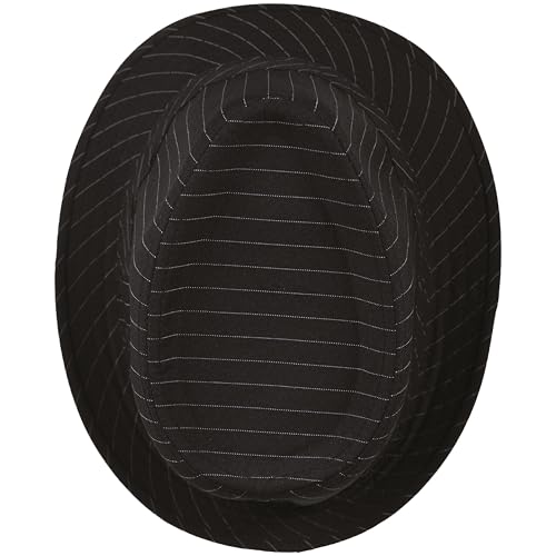 p-tit-clown-hut-stoff-borsalino-fedora-schwarz-wei-gestreift-erwachsene image 8