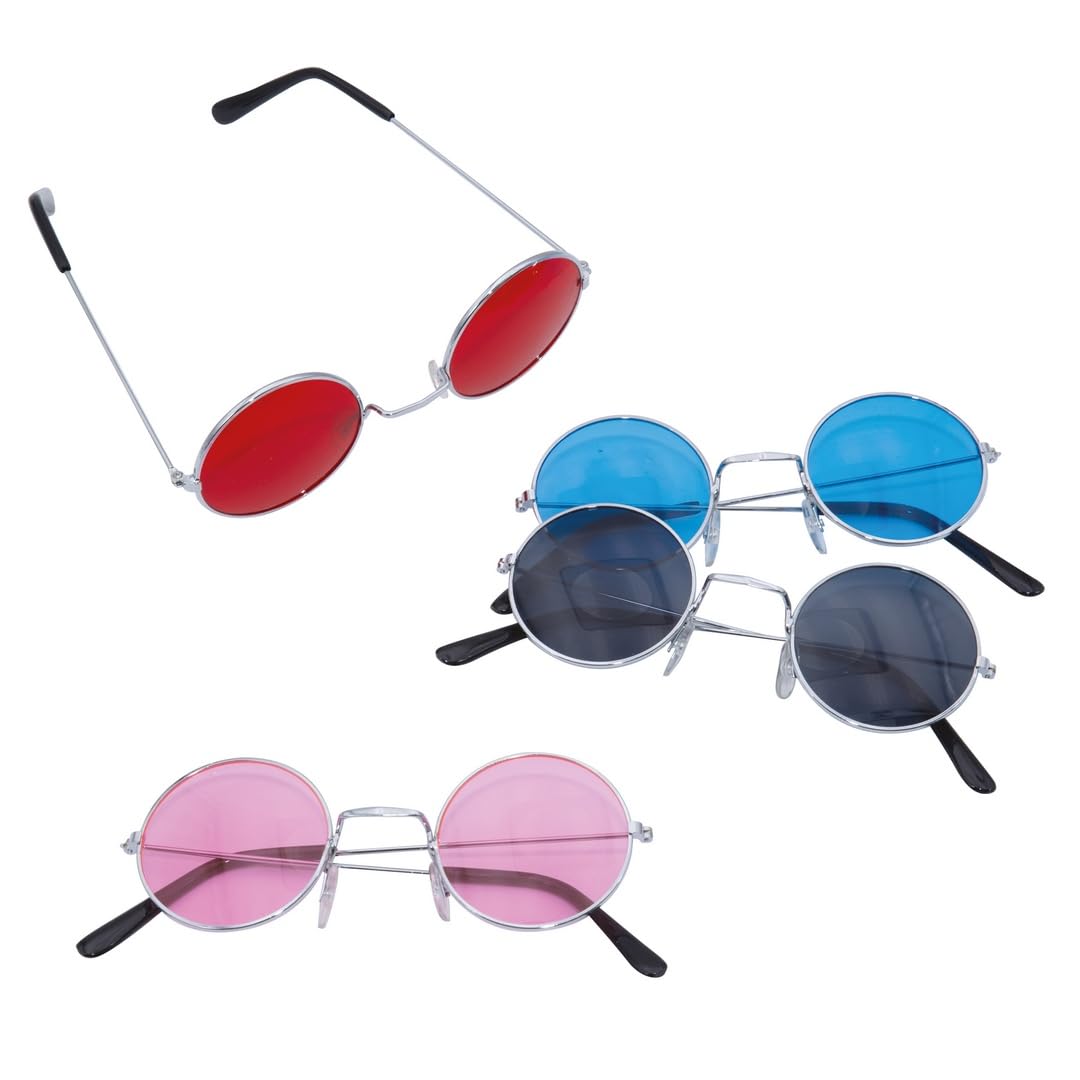 ptit-clown-10801-brille-metall-rund-hippie-zuf-llige-farbauswahl image 3